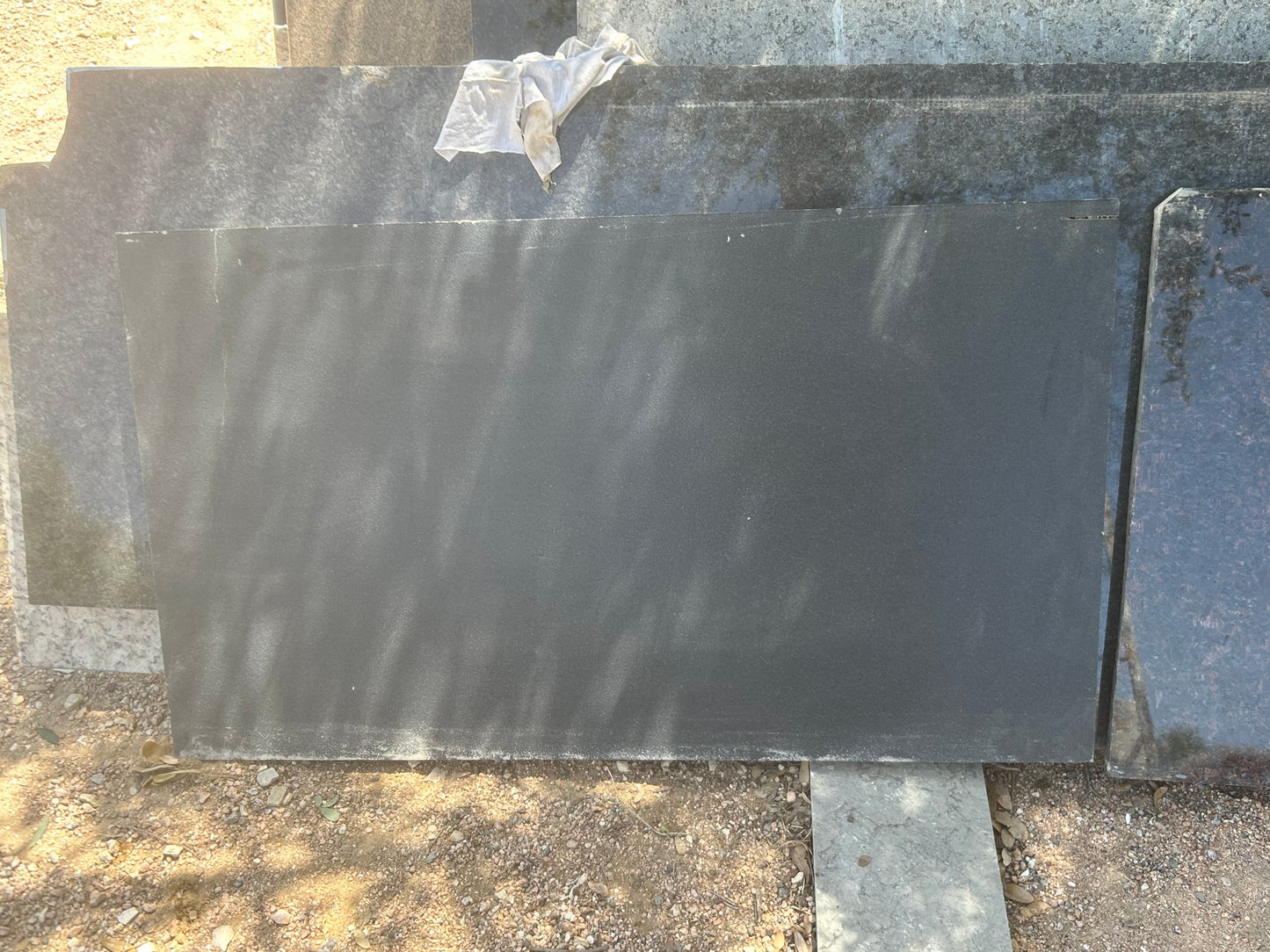 3CM Absolute Black Leathered - Granite