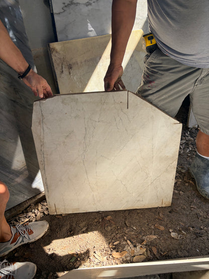 3CM White Pearl - Quartzite (26.5" x 26")