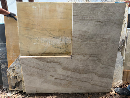 3CM Taj Mahal leathered - Quartzite (48" x 22")