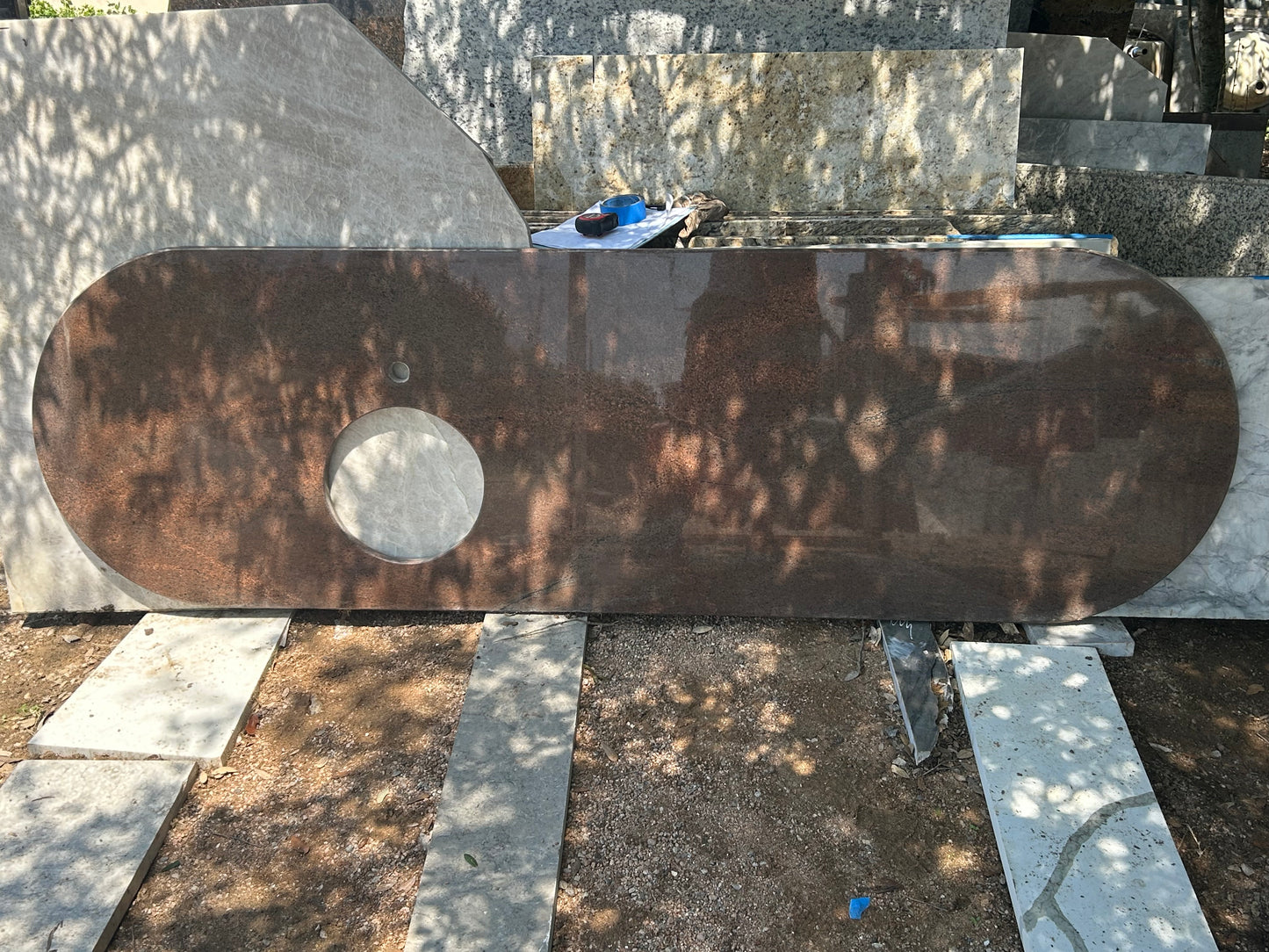 3CM Tobacco Brown - Granite